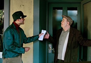 Local Actors Jason Chavez as Mario and Roberto Guajardo as Pablo Neruda.