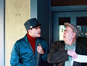 Local Actors Jason Chavez as Mario and Roberto Guajardo as Pablo Neruda.